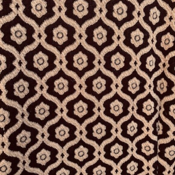 Nine West Jacquard Geometric Dress Sheath Black Tan Mandarin Size 10 - Picture 2 of 12